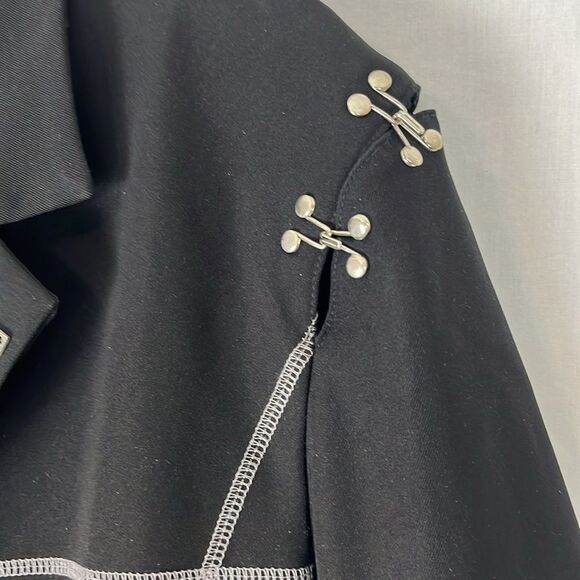 Agam Black and Silver Blazer Coat - Picture 3 of 9